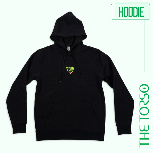 2315 Black Hoodie – Feel Real Edition