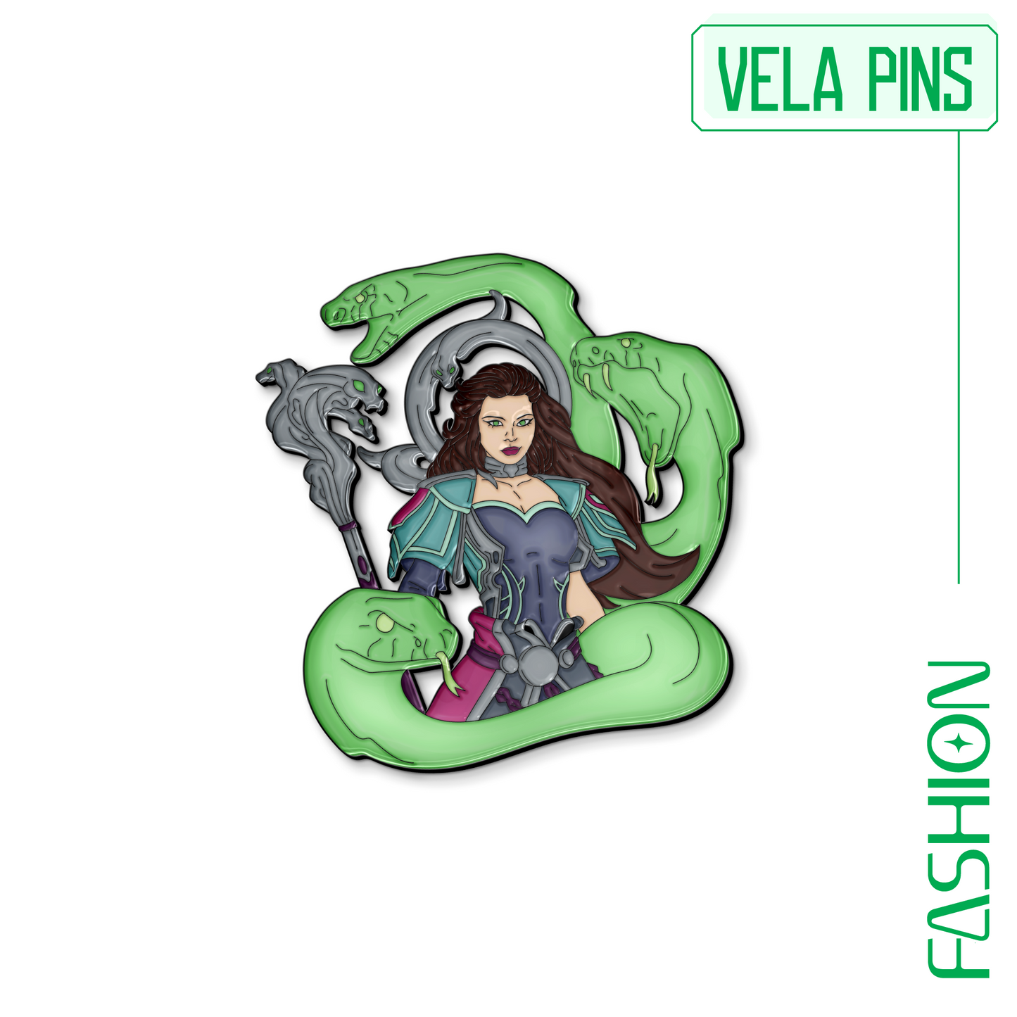 Sorceress of Snakes - Ltd Ed Vela Pin